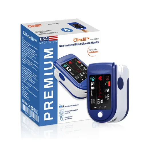 Clinclii™ 𝐍𝐨𝐧-𝐈𝐧𝐯𝐚𝐬𝐢𝐯𝐞 𝐁𝐥𝐨𝐨𝐝 𝐆𝐥𝐮𝐜𝐨𝐬𝐞 𝐌𝐨𝐧𝐢𝐭𝐨𝐫 – Pain-Free & 99.9% Accurate