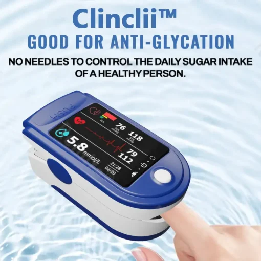 Clinclii™ 𝐍𝐨𝐧-𝐈𝐧𝐯𝐚𝐬𝐢𝐯𝐞 𝐁𝐥𝐨𝐨𝐝 𝐆𝐥𝐮𝐜𝐨𝐬𝐞 𝐌𝐨𝐧𝐢𝐭𝐨𝐫 – Pain-Free & 99.9% Accurate