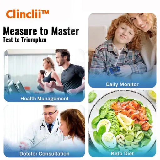Clinclii™ 𝐍𝐨𝐧-𝐈𝐧𝐯𝐚𝐬𝐢𝐯𝐞 𝐁𝐥𝐨𝐨𝐝 𝐆𝐥𝐮𝐜𝐨𝐬𝐞 𝐌𝐨𝐧𝐢𝐭𝐨𝐫 – Pain-Free & 99.9% Accurate