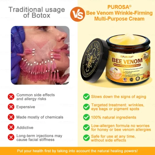 Made and Shipped from USA ✨ PUROSA® Bee Venom Wrinkle-Firming Multi-purpose Cream