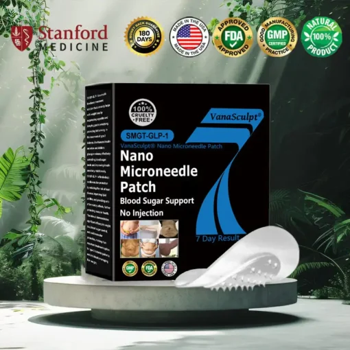 VanaSculpt® Nano Microneedle Patch: SMGT-GLP-1 & Matrixyl 3000 – Slimming, Skin Tightening, Blood Sugar Support, No Injection, 7-Day Result