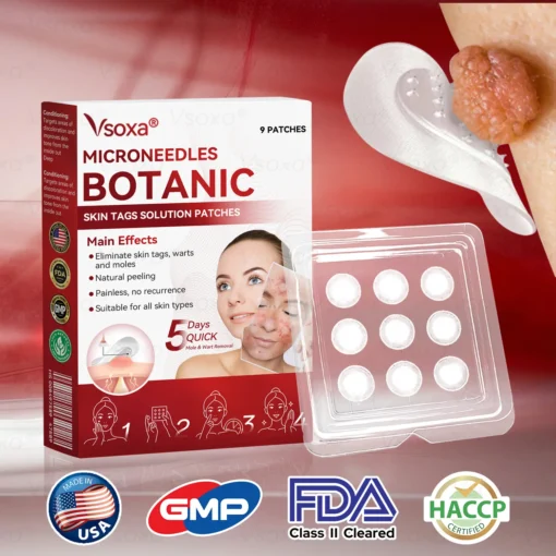 CZTICLE® Microneedles Botanical Skin Tags Solution Patches