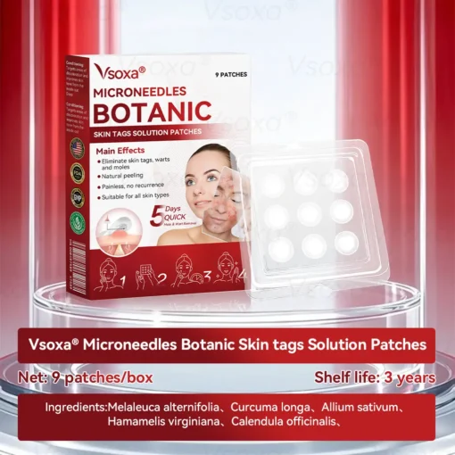CZTICLE® Microneedles Botanical Skin Tags Solution Patches