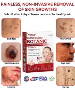 CZTICLE® Microneedles Botanical Skin Tags Solution Patches